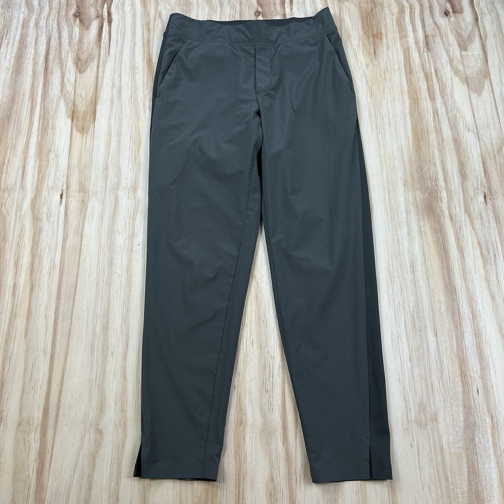 Athleta Brooklyn Ankle Pants Women's Size 4 Gray Green Travel Casual Performance